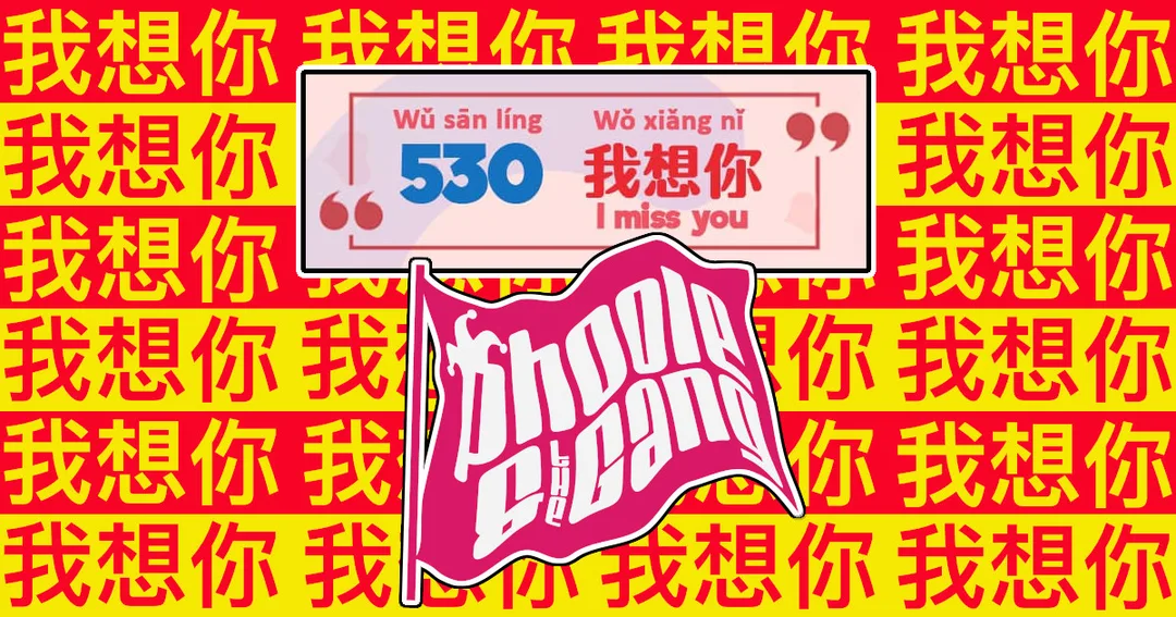 In Chinese number slang, 530 (wǔ sān líng) means 